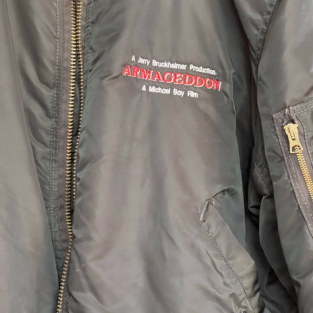 Vintage Disney Armageddon Bomber Crew Jacket 1998